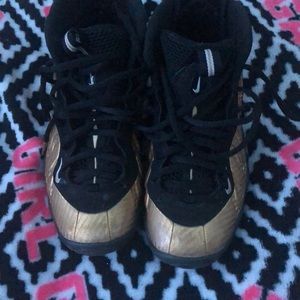 Black and gold Jordan’s